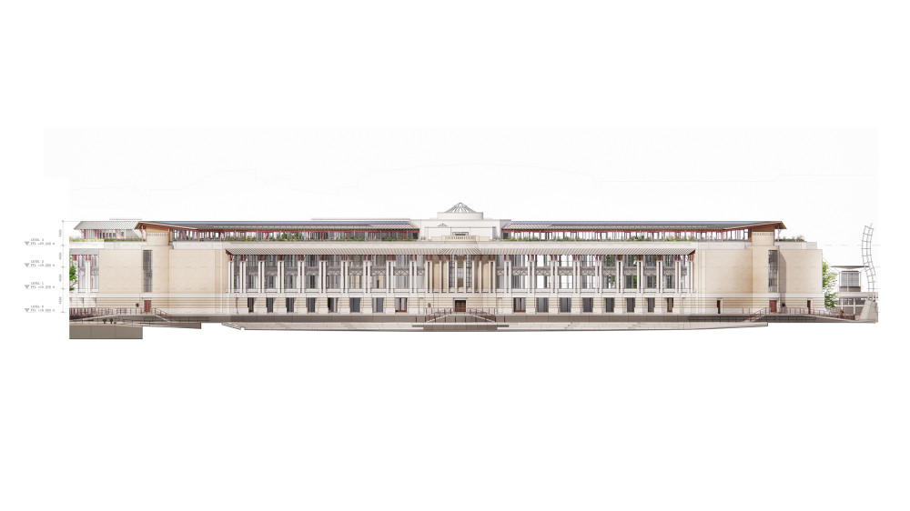 canons house_crescent south elevation